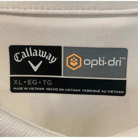 Callaway Opti-Dri Striped Polo Golf Shirt Mens Size XL (781)‎ - Picture 5 of 6